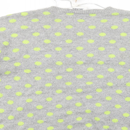 Womens UK Size S Monki Grey Pullover Jumper