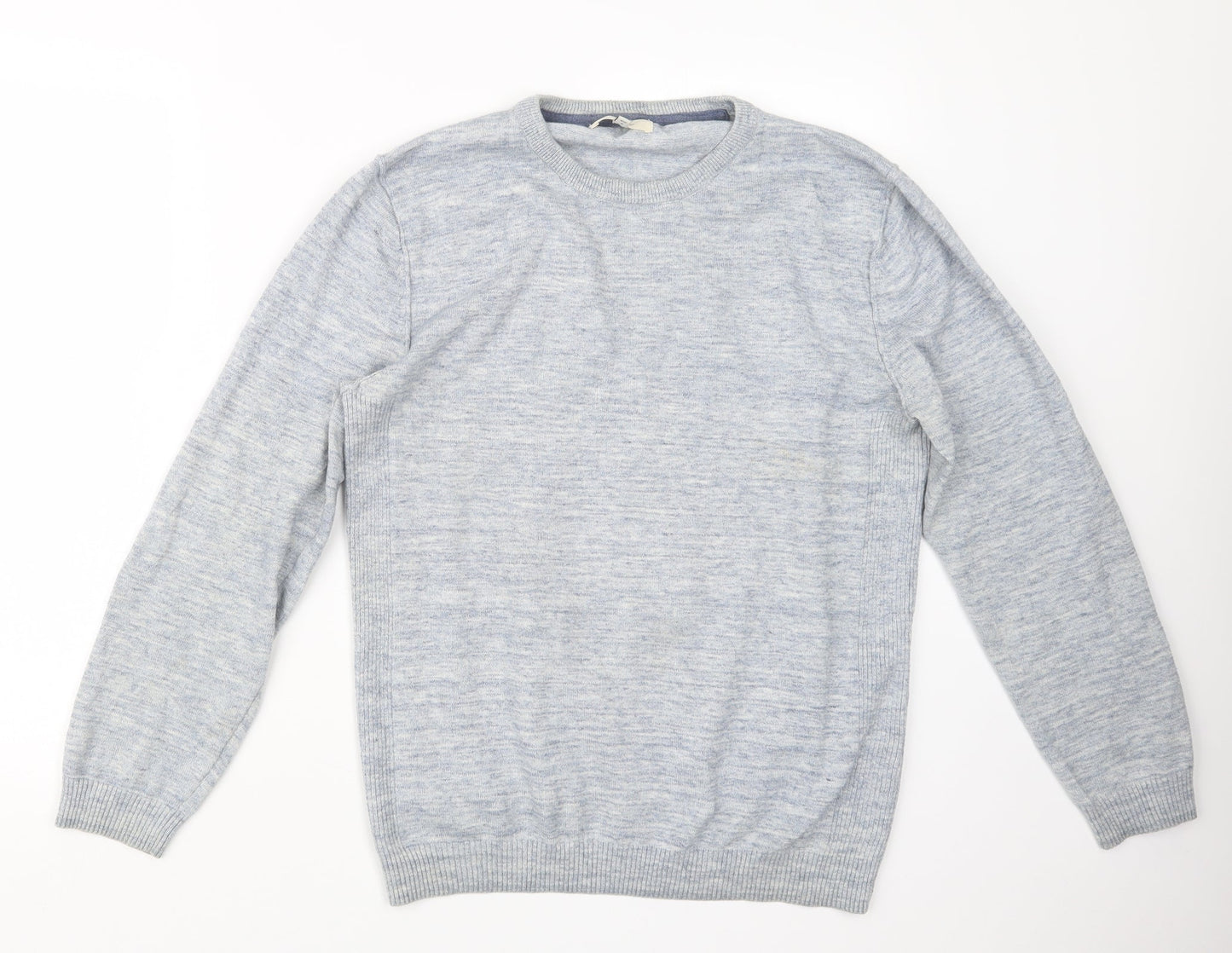 River Island Mens Blue  Knit Pullover Jumper Size M