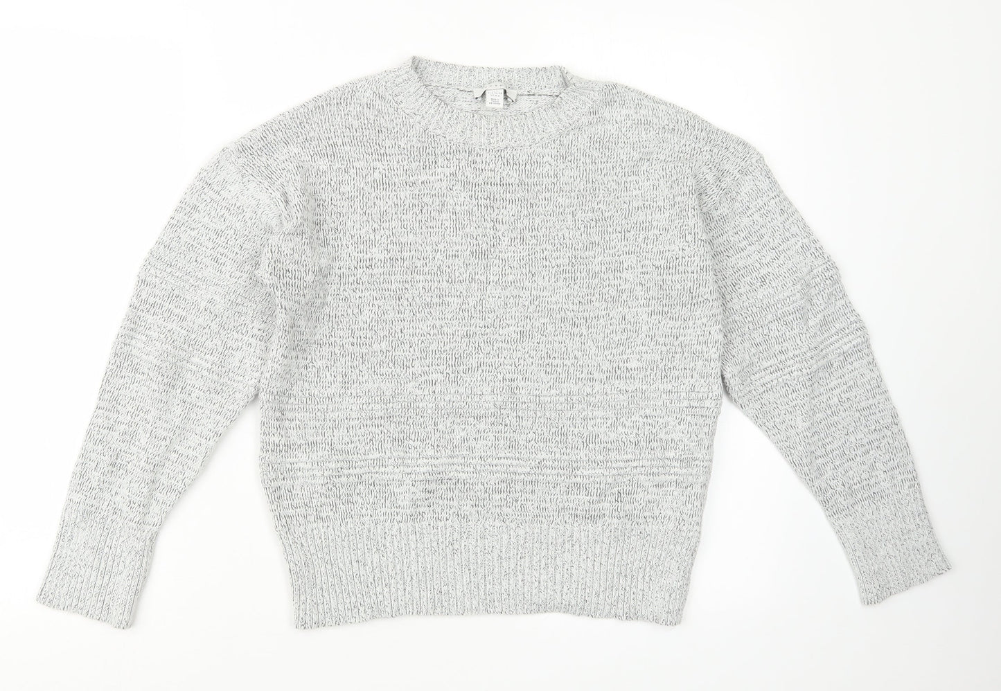 Womens UK Size S Topshop Grey Pullover Jumper