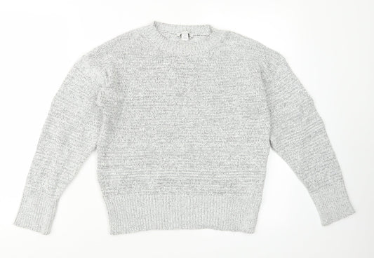 Womens UK Size S Topshop Grey Pullover Jumper