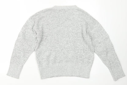 Womens UK Size S Topshop Grey Pullover Jumper