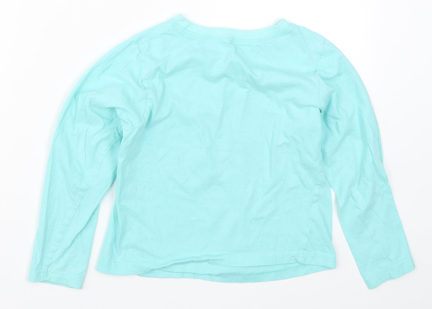 Preworn Girls Blue Solid  Top Pyjama Top Size 8-9 Years  - Always Dreaming Unicorns