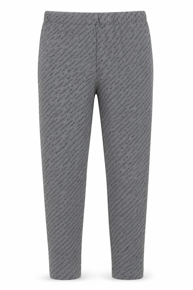 Front view of Primark girls’ grey carrot trousers, size 9-10, years - be fearless pyjama pants