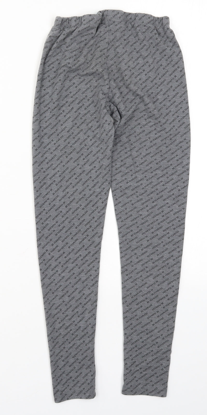 Primark Girls Grey   Carrot Trousers Size 9-10 Years - Be Fearless Pyjama Pants
