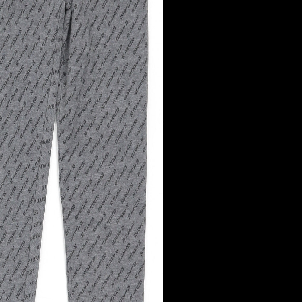 Primark Girls Grey   Carrot Trousers Size 9-10 Years - Be Fearless Pyjama Pants