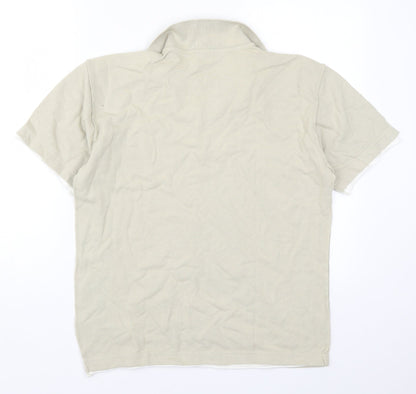 Cedar Wood State Mens Beige    Polo Size M