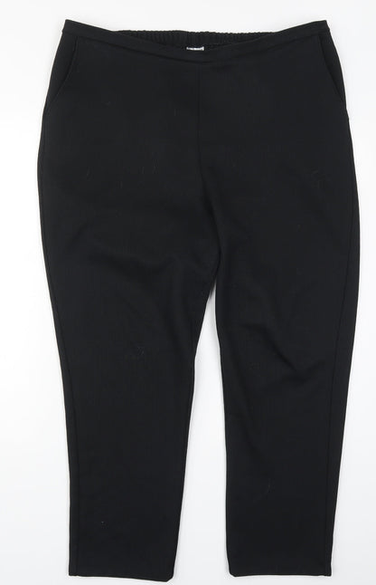 Womens UK Size 38 in Damart Regular Fit  Black Trousers