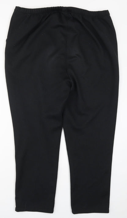 Womens UK Size 38 in Damart Regular Fit  Black Trousers