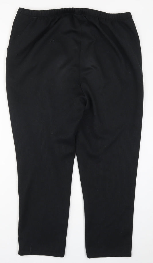 Womens UK Size 38 in Damart Regular Fit  Black Trousers