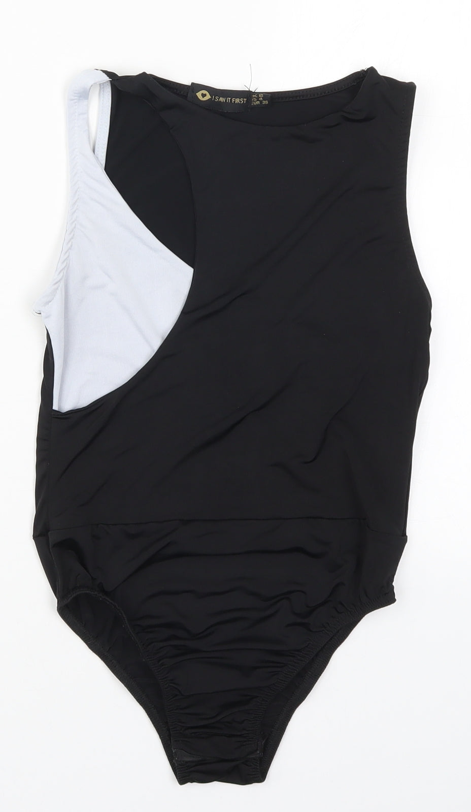 I SAW IT FIRST Womens Black   Bodysuit One-Piece Size 8  - Black and White