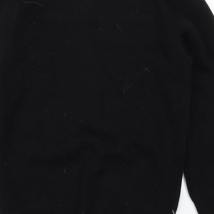 Sui Collection Mens Black  Knit Pullover Jumper Size S  - Christmas Penguin