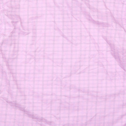 Zona Mens Pink Check   Button-Up Size 15.5