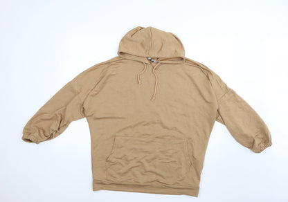 Additional front view of reyon women’s brown pullover hoodie, size L