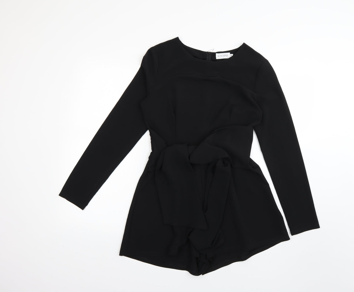In the Style Womens Black   Playsuit One-Piece Size 8