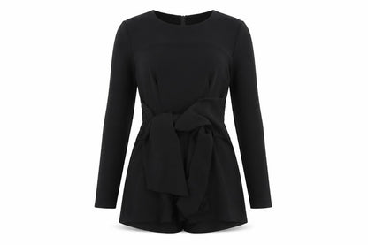Womens UK Size 8 In the Style One-Piece Black Playsuit
