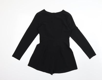 In the Style Womens Black   Playsuit One-Piece Size 8