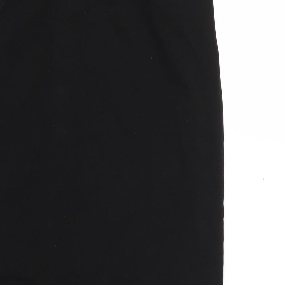 PRETTYLITTLETHING Womens Black   Straight & Pencil Skirt Size 10