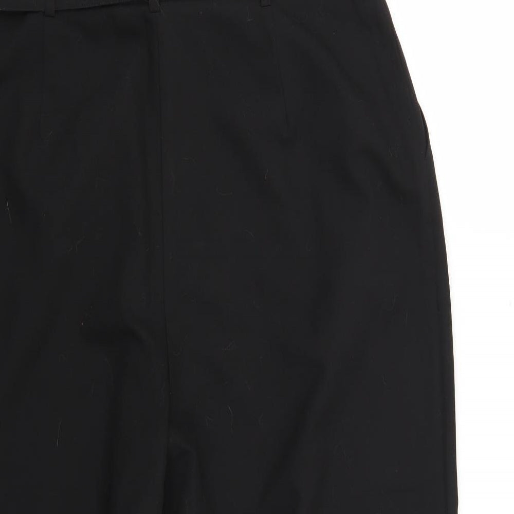Womens UK Size 16 ASOS Regular Fit  Black Trousers