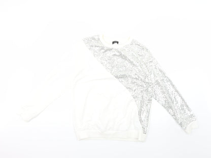 SheIn Womens Silver   Pullover Jumper Size M