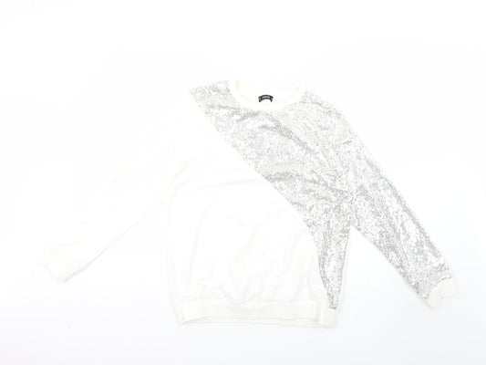 SheIn Womens Silver   Pullover Jumper Size M