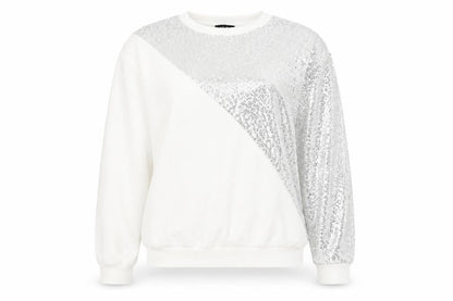 Womens UK Size M SheIn Silver Pullover Jumper