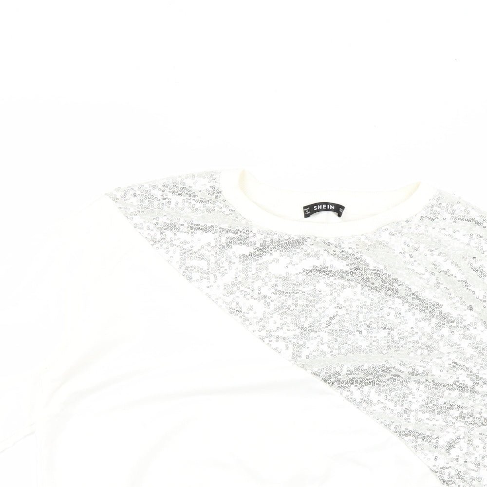 SheIn Womens Silver   Pullover Jumper Size M