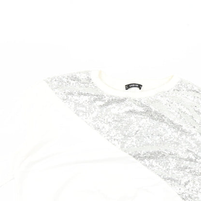 SheIn Womens Silver   Pullover Jumper Size M