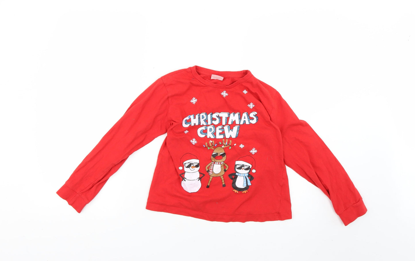 kids Boys Red Geometric   Pyjama Top Size 9-10 Years