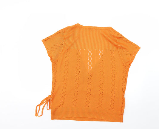 Dorothy Perkins Womens Orange   Pullover Jumper Size 16
