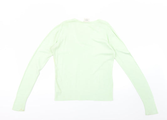 Womens UK Size 10 NEXT Green Pullover Jumper