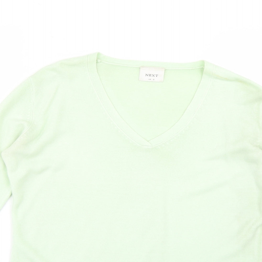 Womens UK Size 10 NEXT Green Pullover Jumper