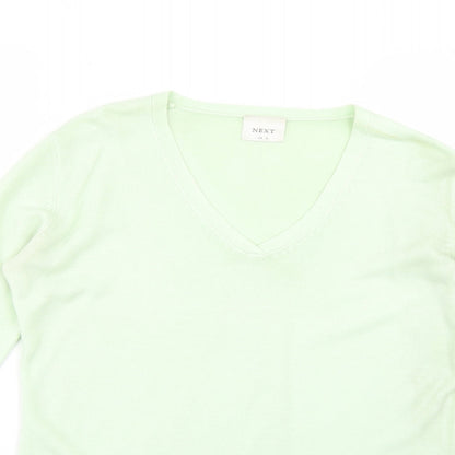 Womens UK Size 10 NEXT Green Pullover Jumper