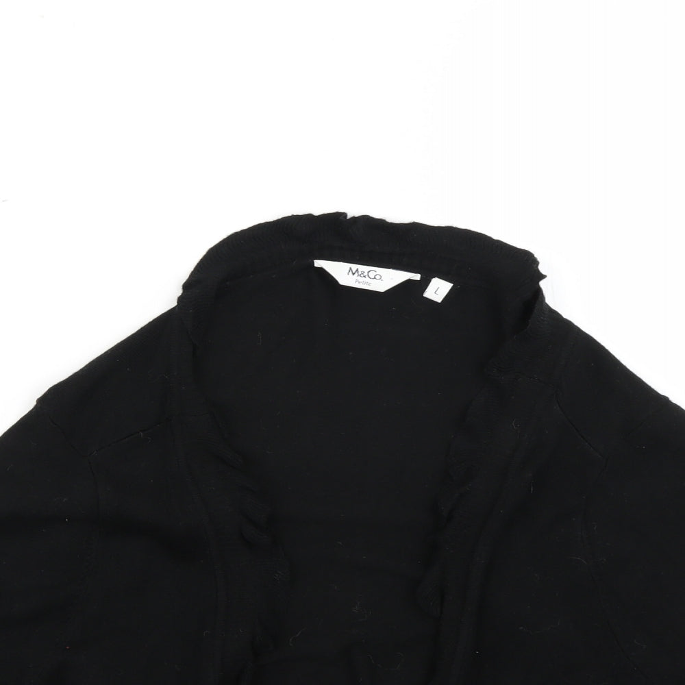 Womens UK Size L M&Co Black Cardigan Jumper