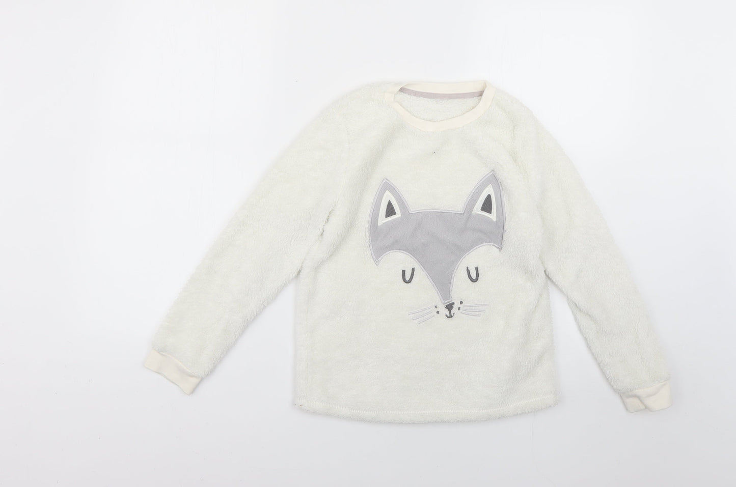 George Girls White   Top Pyjama Top Size 9-10 Years