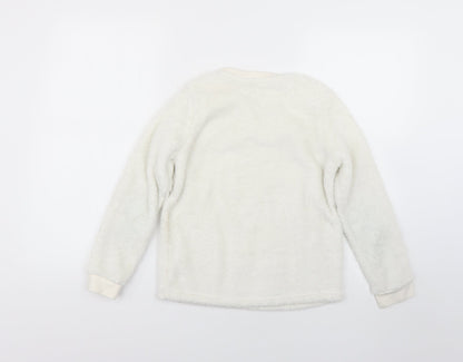 George Girls White   Top Pyjama Top Size 9-10 Years