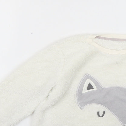 George Girls White   Top Pyjama Top Size 9-10 Years