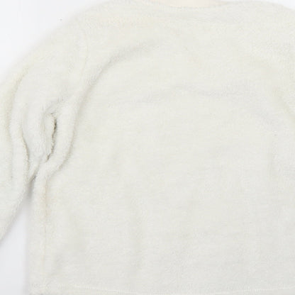George Girls White   Top Pyjama Top Size 9-10 Years