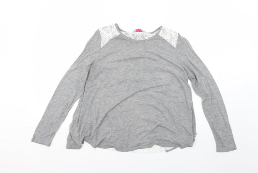 Womens UK Size 14 Dorothy Perkins Grey Pullover Jumper