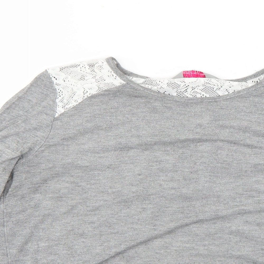 Womens UK Size 14 Dorothy Perkins Grey Pullover Jumper