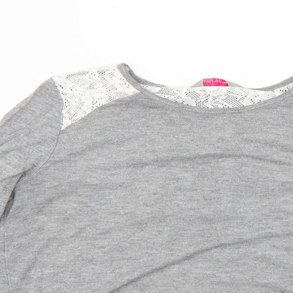 Womens UK Size 14 Dorothy Perkins Grey Pullover Jumper