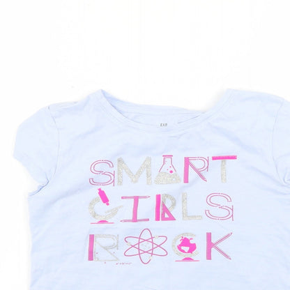 Gap Girls Purple Geometric  Basic T-Shirt Size L