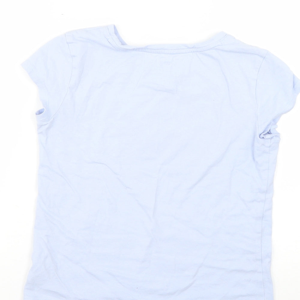 Gap Girls Purple Geometric  Basic T-Shirt Size L