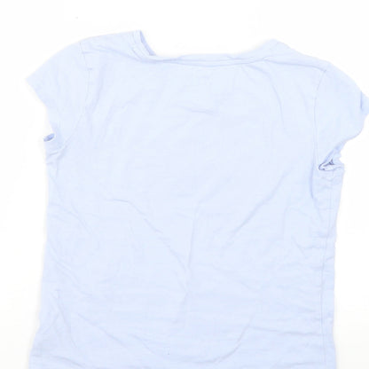 Gap Girls Purple Geometric  Basic T-Shirt Size L