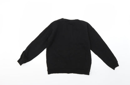 George Girls Black   Pullover Jumper Size 11-12 Years