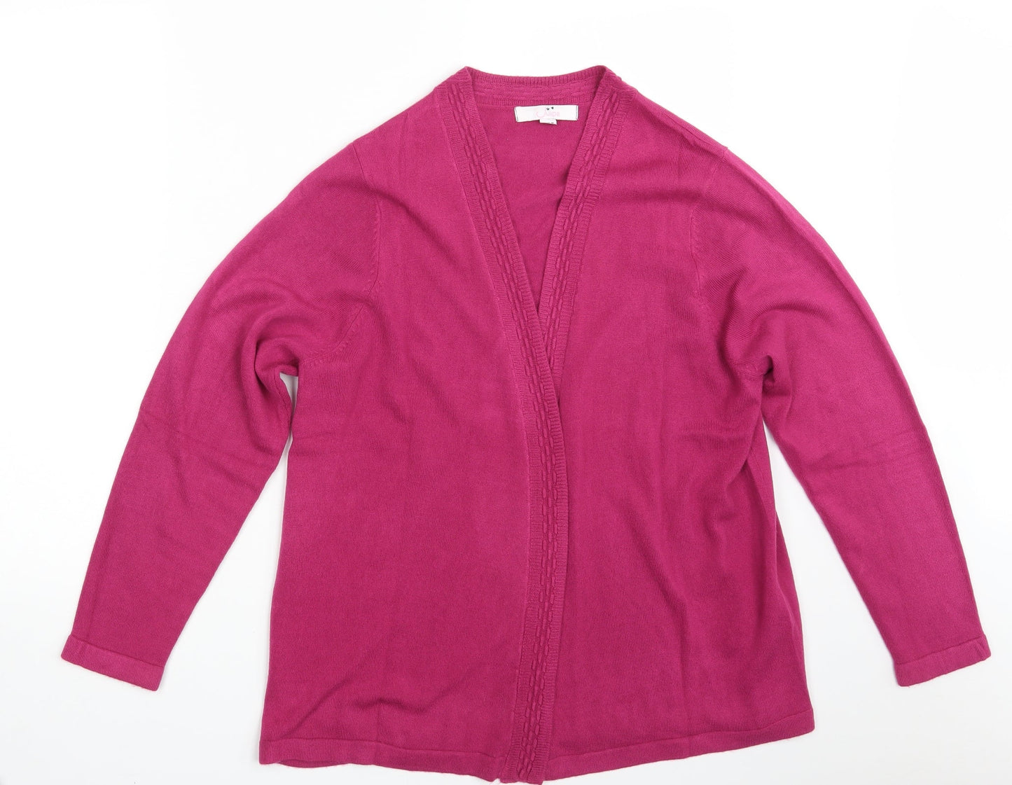 Womens UK Size 16 Julipa Pink Wrap Jumper