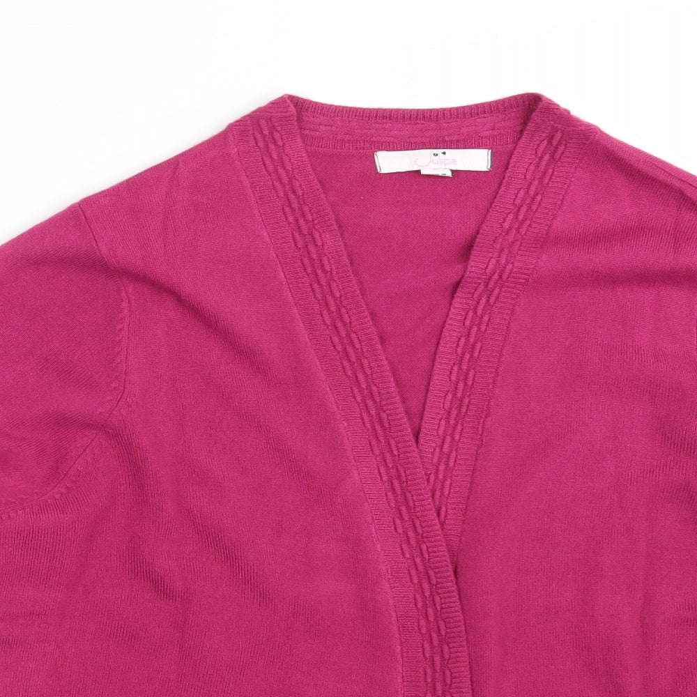 Womens UK Size 16 Julipa Pink Wrap Jumper