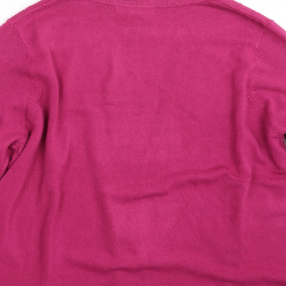Womens UK Size 16 Julipa Pink Wrap Jumper