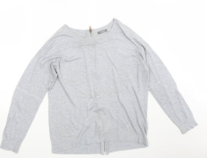 Womens UK Size 16 South Grey Full Zip Jumper