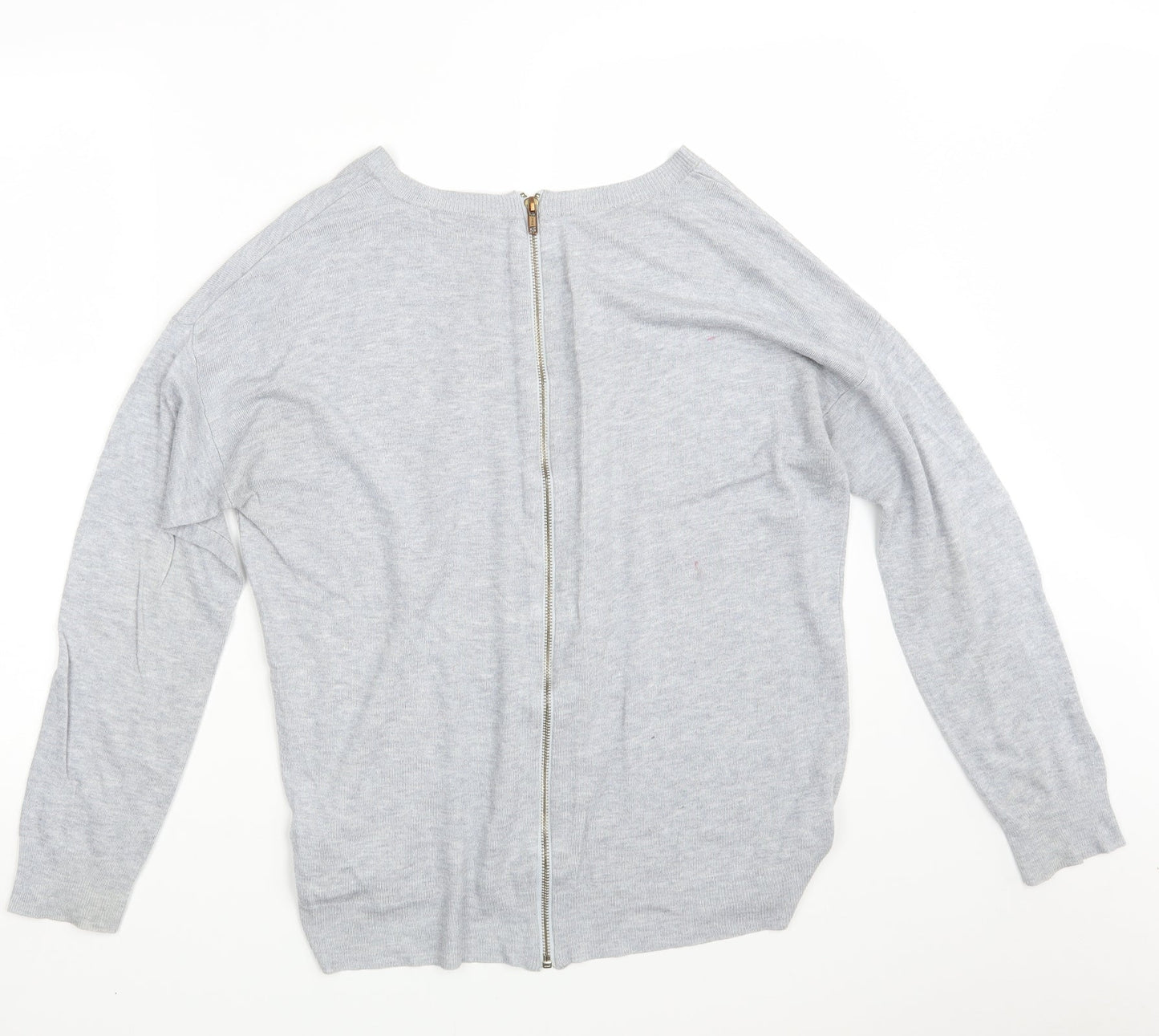Womens UK Size 16 South Grey Full Zip Jumper