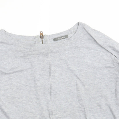 Womens UK Size 16 South Grey Full Zip Jumper